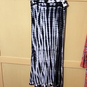 Ladies tie dye maxi skirt